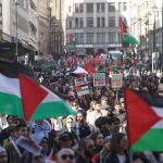 Cleverly calls for ‘restraint’ from Israeli military as thousands join London march