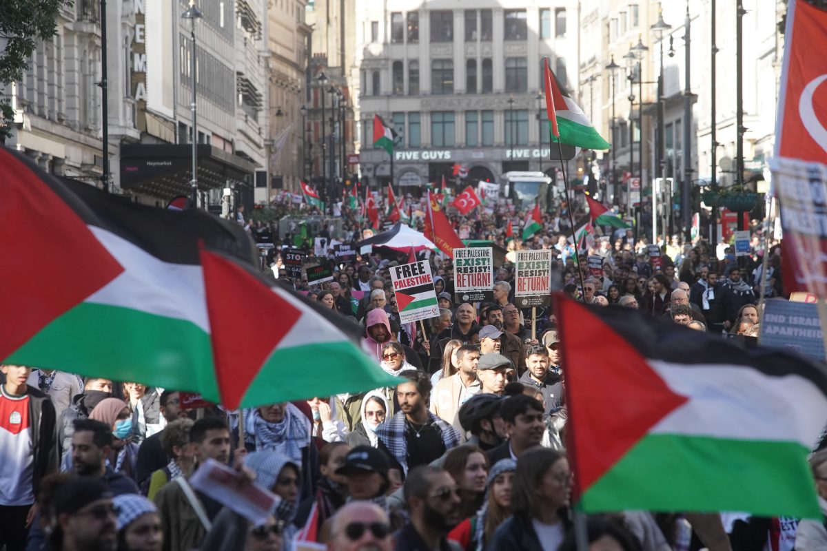 Cleverly calls for ‘restraint’ from Israeli military as thousands join London march