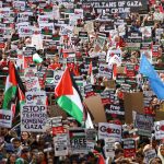 London’s ‘March For Palestine’ draws 100,000 demanding Gaza ceasefire