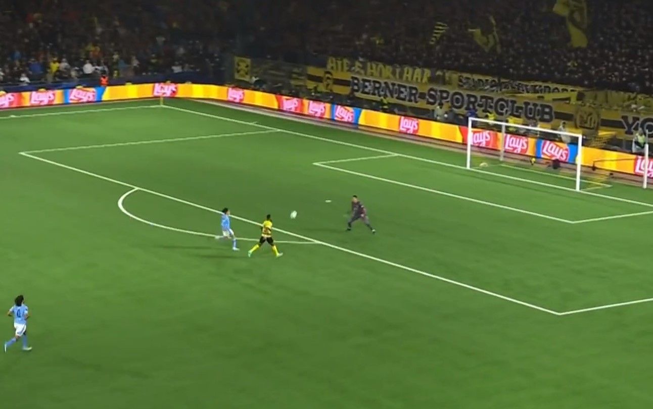 Video: Man City take lead against Young Boys but surprisingly pulled level straight away