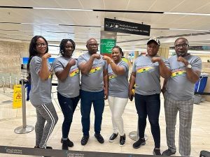 Ghana arm wrestling team in Saudi Arabia for 2023 World Combat Games