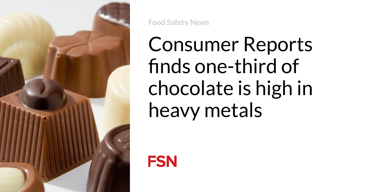 Consumer Reports finds one-third of chocolate is high in heavy metals