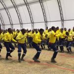 South African firefighters say farewell to Canada with traditional dance