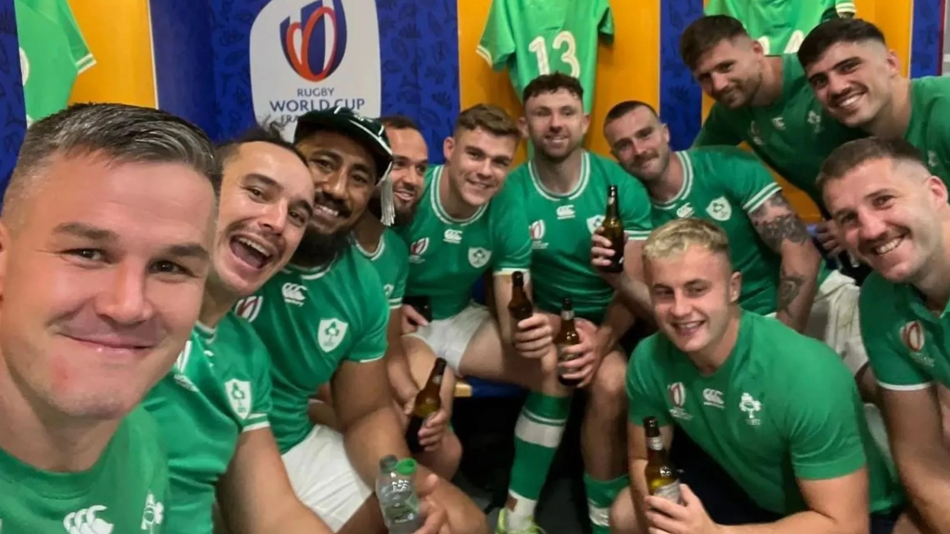 Inside Ireland dressing room celebrations following South Africa win as Johnny Sexton and co toast World Cup history