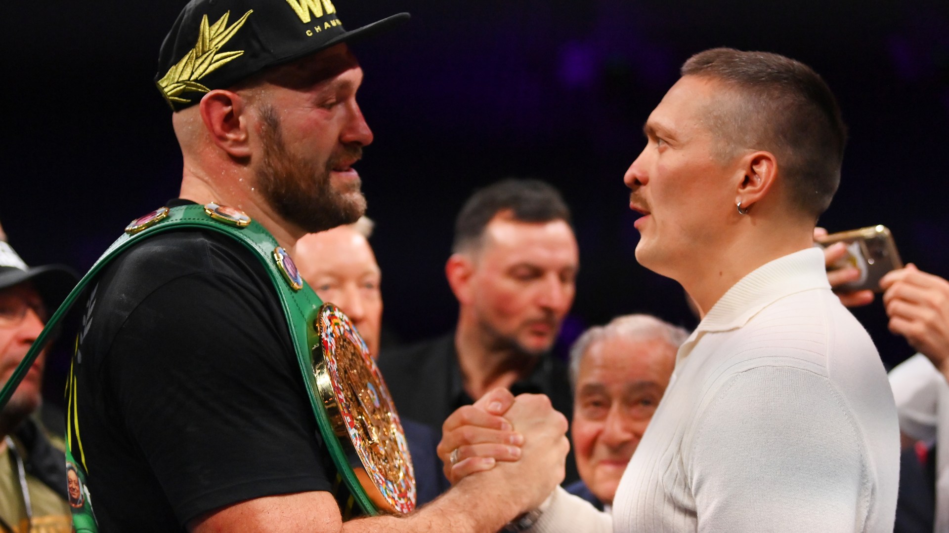 Tyson Fury REFUSES to confirm Oleksandr Usyk fight on December 23 after shambolic win over Francis Ngannou