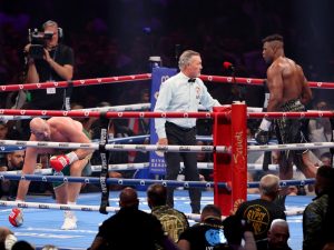 Tyson Fury gets off floor to beat Francis Ngannou in thrilling cross-over fight