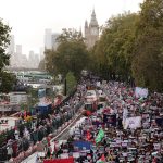 100,000 pro-Palestinian protesters take to London streets to demand ceasefire