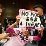 Anti-War Protest at US Congress Hearing As Biden Officials Ask for Israel, Ukraine Aid