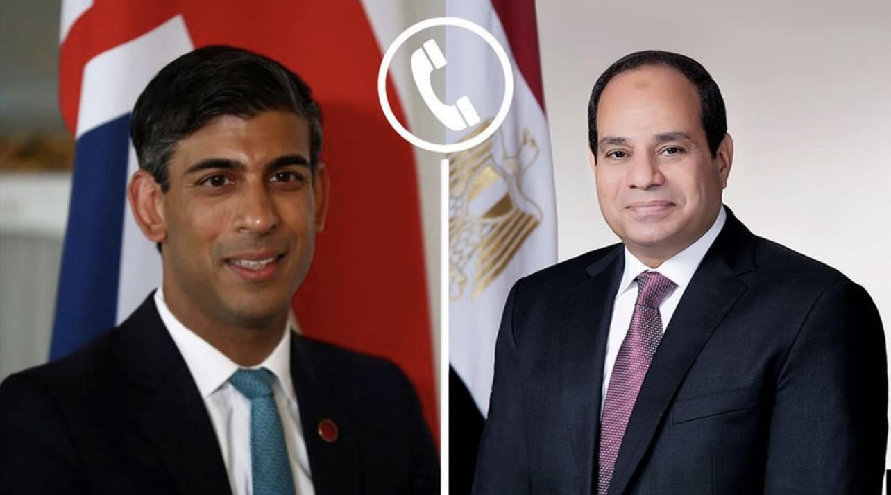 Egypt’s Al-Sisi stress need for immediate ceasefire in Gaza in a call with UK PM