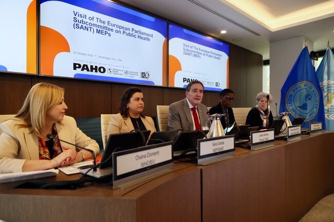 PAHO and European Union discuss main health challenges in the Americas