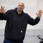 John Fetterman choked up during a hearing discussing how transcription technology changed his life following his stroke.