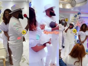 Selly Galley Throws Posh Naming Ceremony  For Her Twins On Her Husband’s Birthday – Video