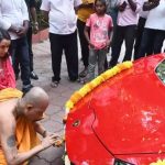 Shraddha visits temple after new Lamborghini