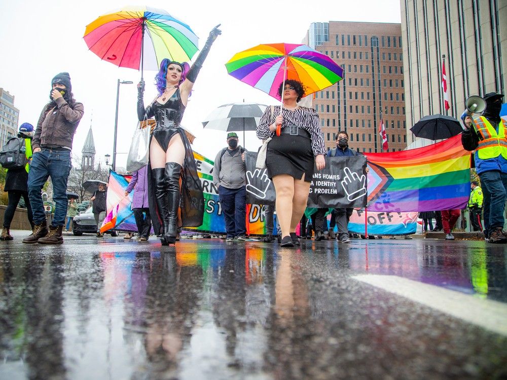 Gender politics protest in downtown Ottawa fizzles Saturday; All Out For Gaza Protest held Sunday