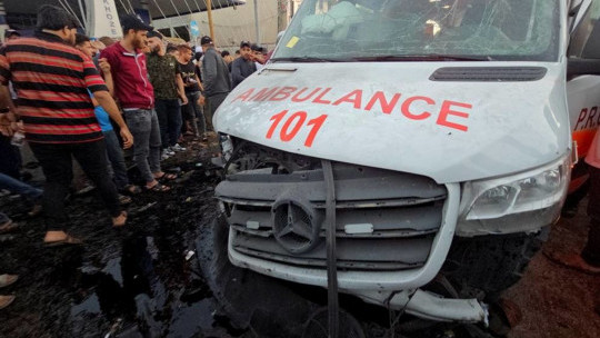 Israel strikes ambulance in Gaza City, many reported killed