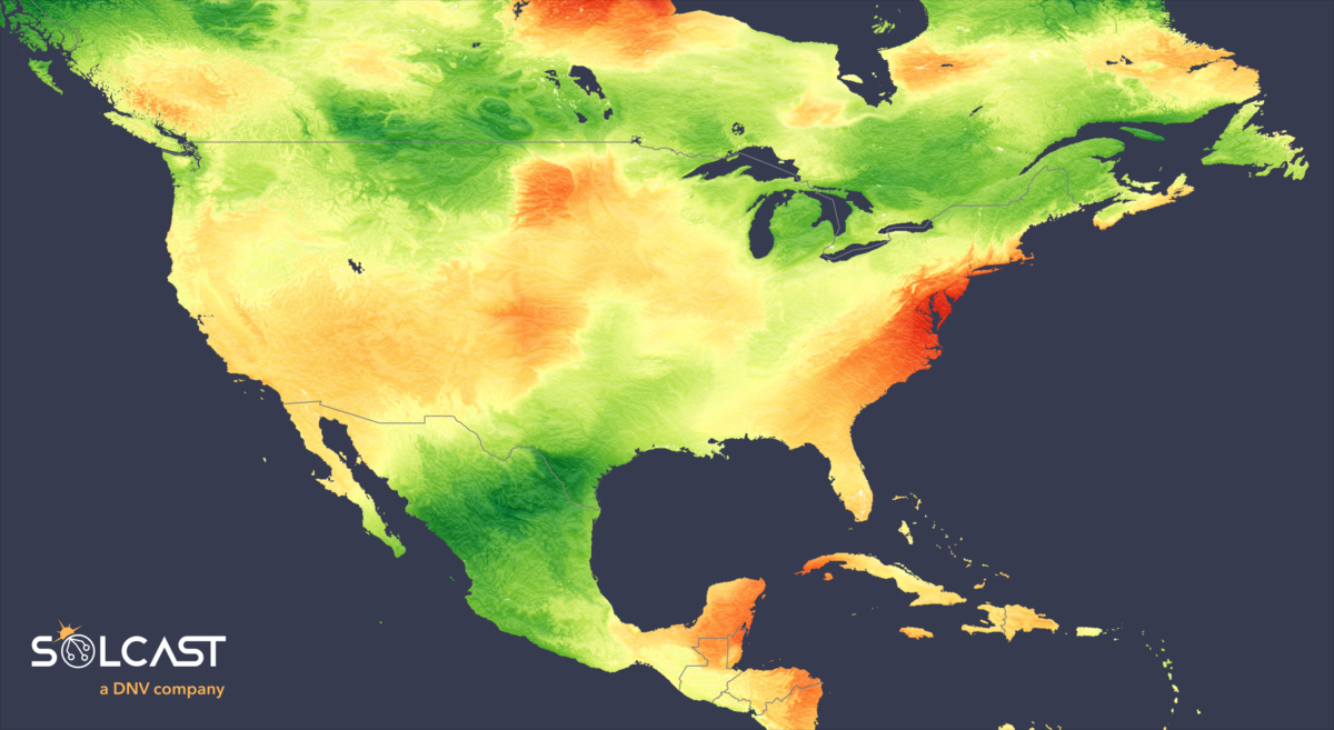 US East Coast hits irradiance highs as Texas, Mexico low due to weak jet stream