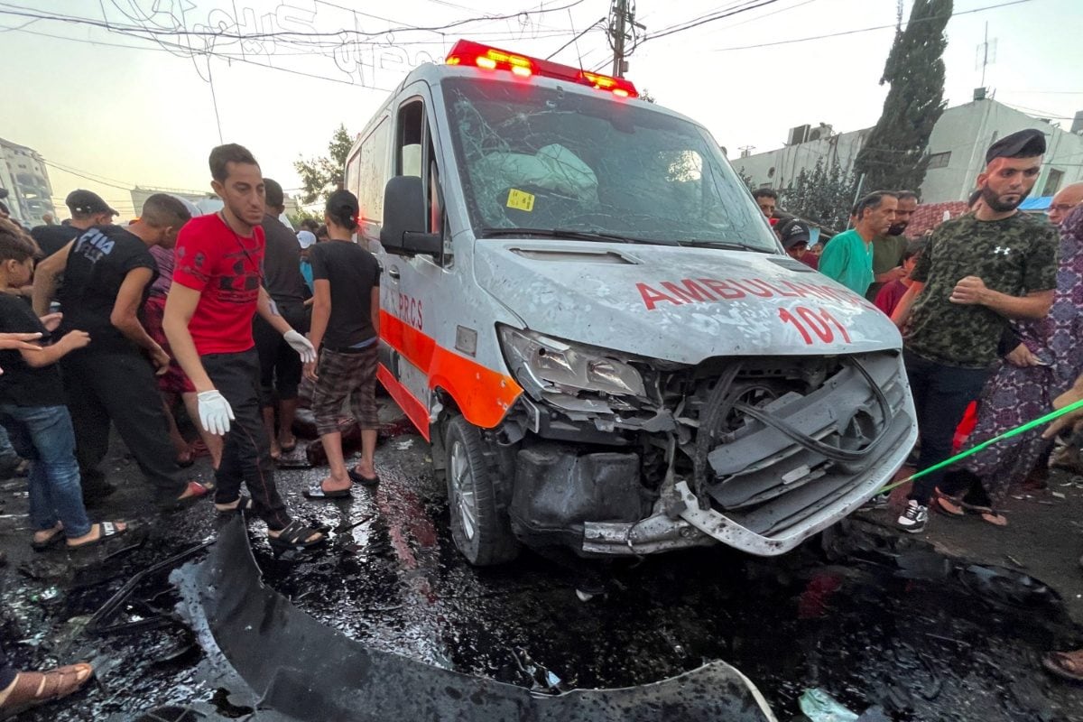 World Stunned as Ambulance Leaving Gaza Hospital Bombed: US Urges Restraint, Israel Presses Forward