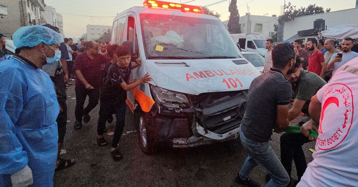 Gaza health ministry says Israel strikes ambulance convoy