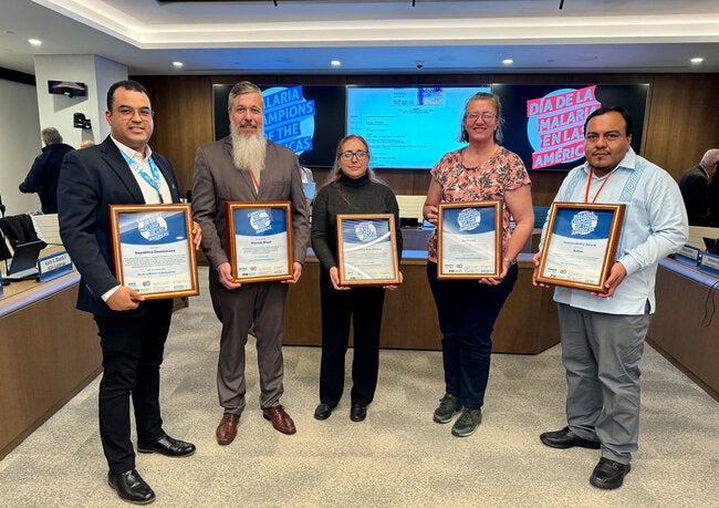 PAHO announces Malaria Champions of the Americas 2023