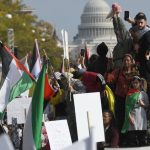 Protesters slam Biden at pro-Palestinian march in Washington