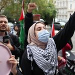 Protesters pack out London station demanding Gaza cease-fire