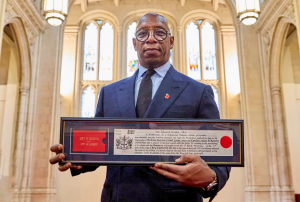 Ex-Arsenal player Ian Wright handed top award in London ceremony