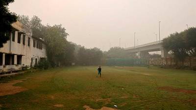 Children cowering in homes as air pollution becomes more toxic in India’s capital