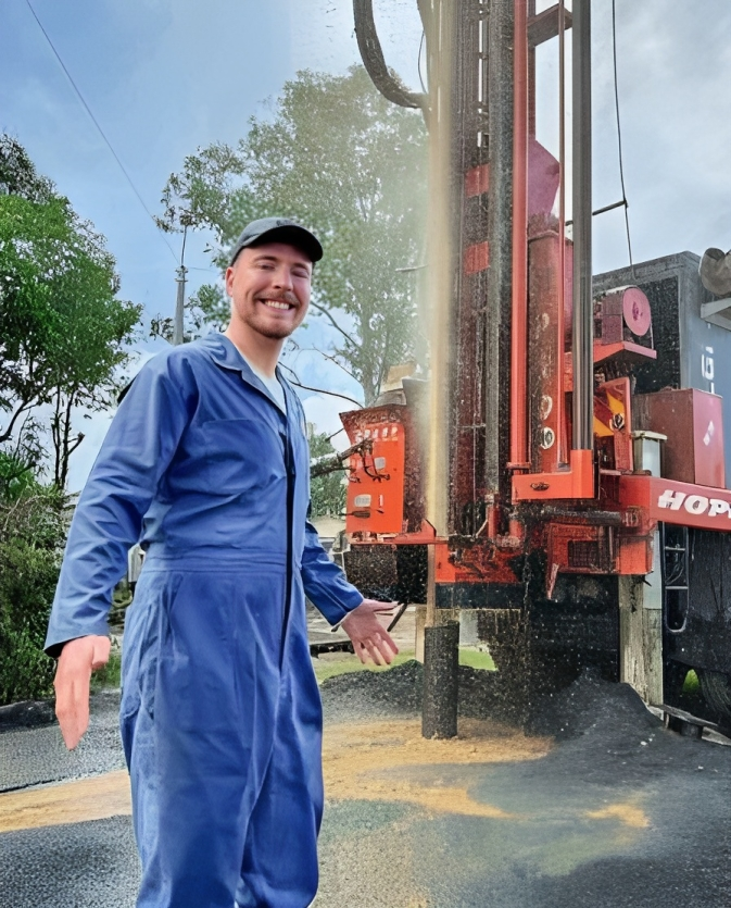 American YouTuber Jimmy Donaldson aka Mr. Beast drills 52 wells in Kenya