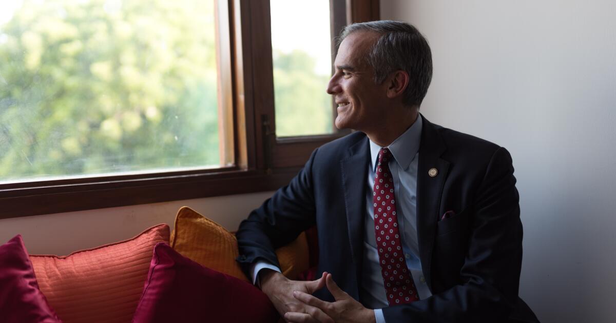 Free from L.A., Eric Garcetti is reinventing himself in India