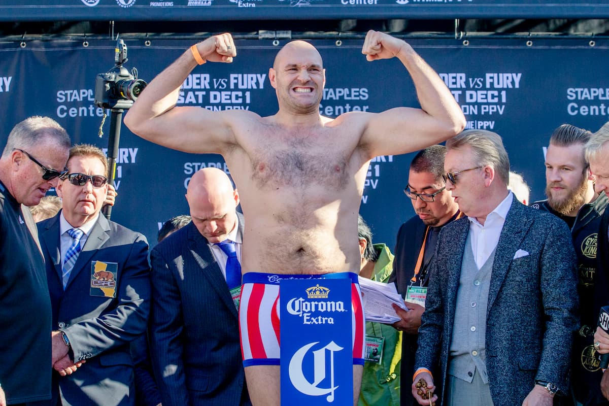 Tyson Fury vs Francis Ngannou weigh-in results