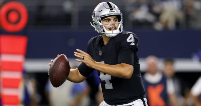 Raiders Depth Chart: Rookie Aidan O’Connell could start in Week 9 for Las Vegas over Jimmy Garoppolo