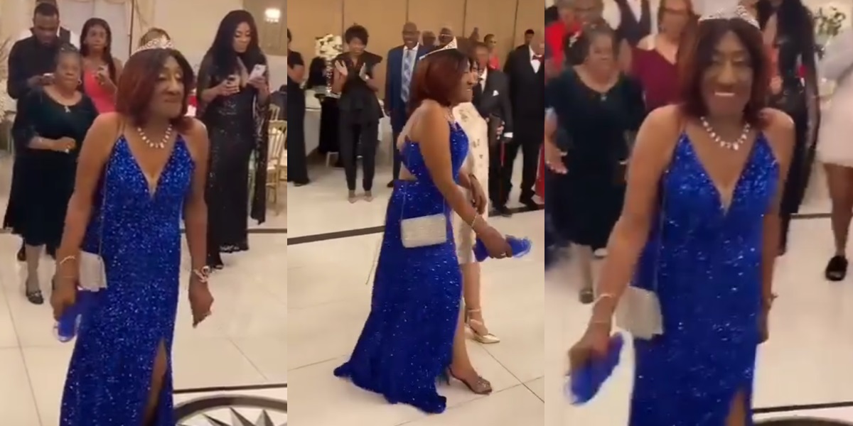 100-year-old woman causes a stir with her grand entrance to her birthday party in heels (video)