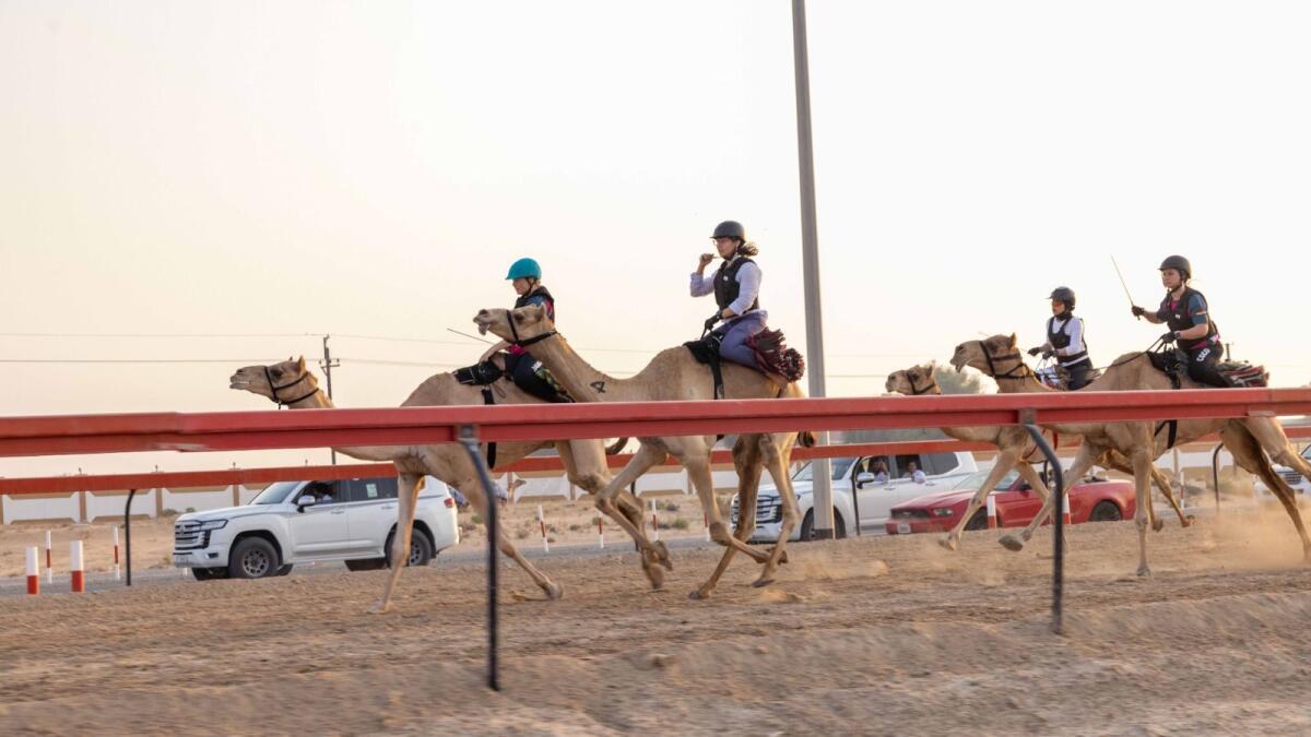 UAE’s first all-female camel racing team completes 100km ride through Jordan