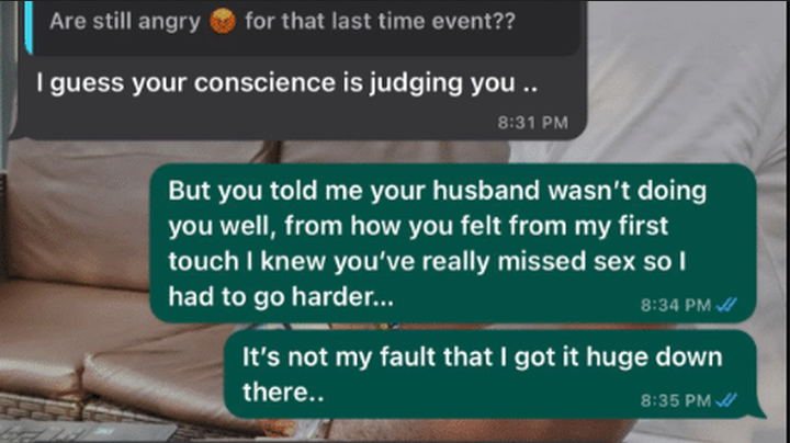 Young man leaks chat with married woman; chat shocks many