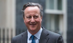 Back from boredom:Former Prime Minister David Cameron returns back to political life