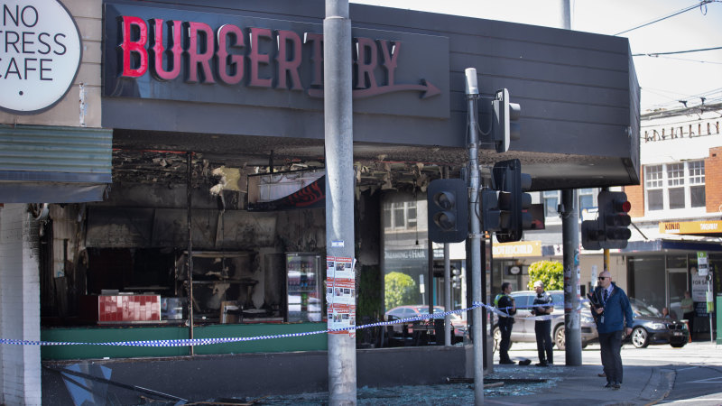 Palestinian owner of burger chain urges supporters not to rally after suspicious fire