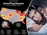 America’s cheating hotspots revealed: Florida residents are found most likely to engage in adulterous behavior as dating website warns of ‘uncuffing season’