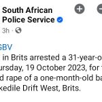 31-year-old Man Arrested For Allegedly R*ping His Newborn Daughter In South Africa