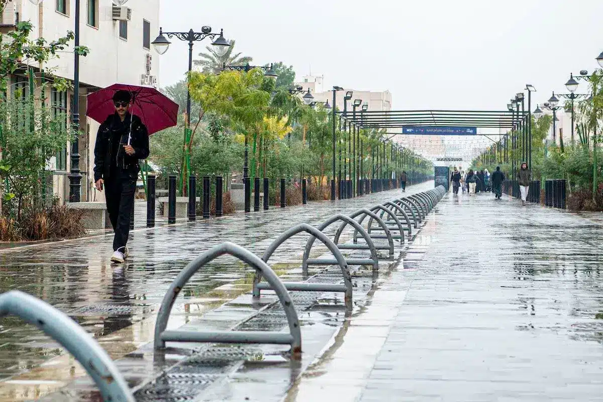 Makkah Mountains Goes Green Following Continuous Rains