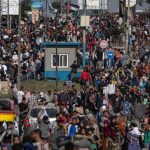 Thousands Sheltering At Gaza Hospitals Flee After Israeli Strikes