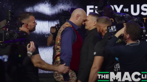 Watch: Tyson Fury, Oleksandr Usyk clash in fiery press conference