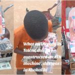 Talented Nigerian boy builds ATM with paper, withdraws N10, N20 with card