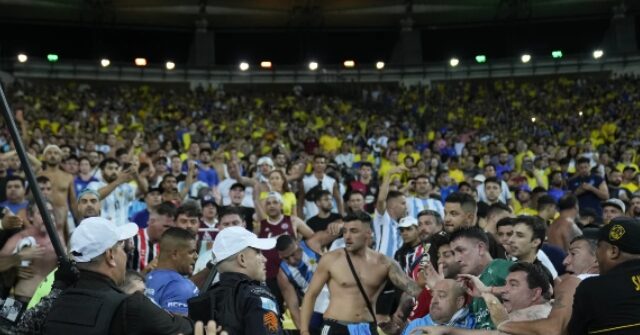 VIDEO: Brawling Fans in Stands Delay Start of Argentina-Brazil World Cup Qualifying Match for 27 Minutes