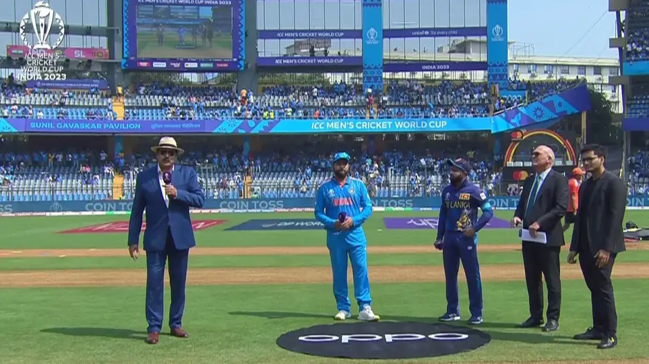 Sri-lanka wins the toss and elected to bowl first against India in Mumbai