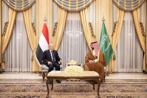 Saudi Defense Min. Meets Head of Yemeni Presidential Leadership Council