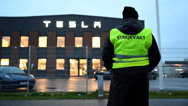 Tesla’s biggest labor union fight is happening in Europe. Is the US next?