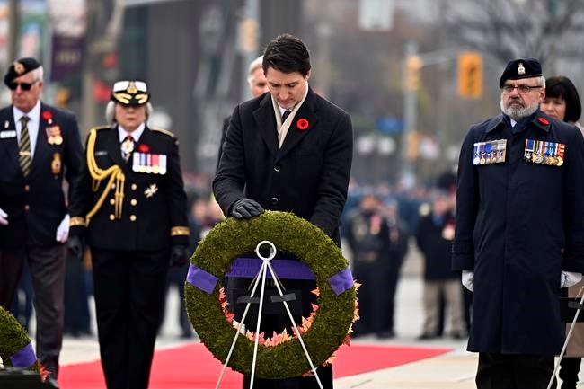 Canadian Remembrance Day ceremonies begin at a time when peace seems far away