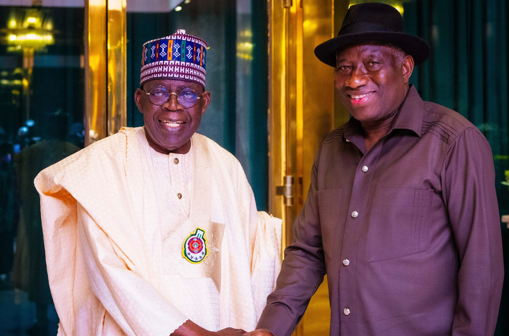 Jonathan Visits Aso Rock, Congratulates Tinubu On Supreme Court Ruling