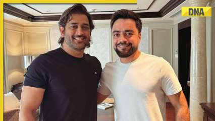 World Cup 2023: Rashid Khan meets MS Dhoni in Chennai ahead of Afghanistan’s crucial group clash against Pakistan