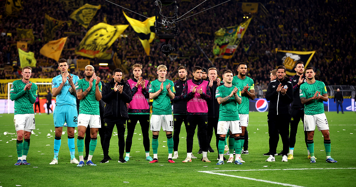 Newcastle United owners sent stunning message by Borussia Dortmund fans, following European defeat